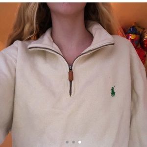 Thrifted Polo Quarter ZIP Sweatshirt
